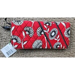 Vera Bradley "Deco Daisy" Travel Wallet Boarding Pass Passport NWT